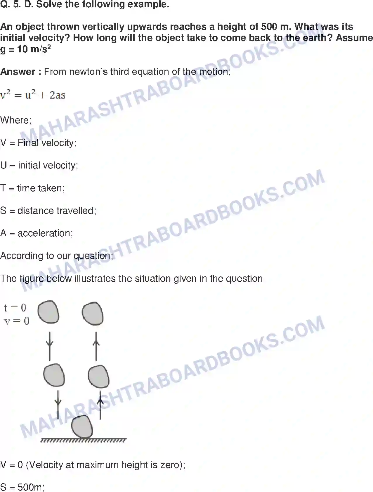 Maharashtra Board Solution Class-10 Science+&+Technology-I+-+English+Medium Gravitation Image 15