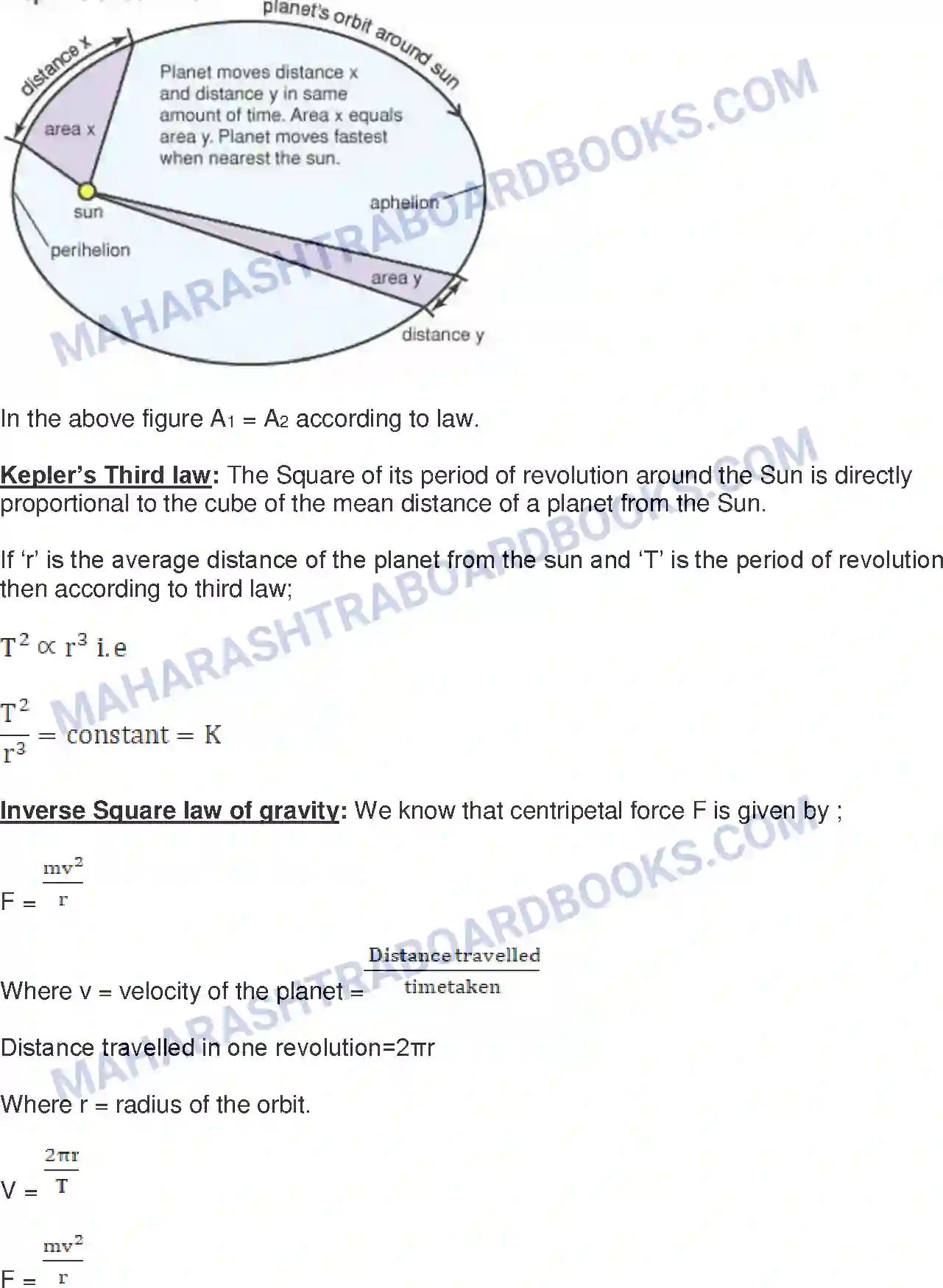 Maharashtra Board Solution Class-10 Science+&+Technology-I+-+English+Medium Gravitation Image 5