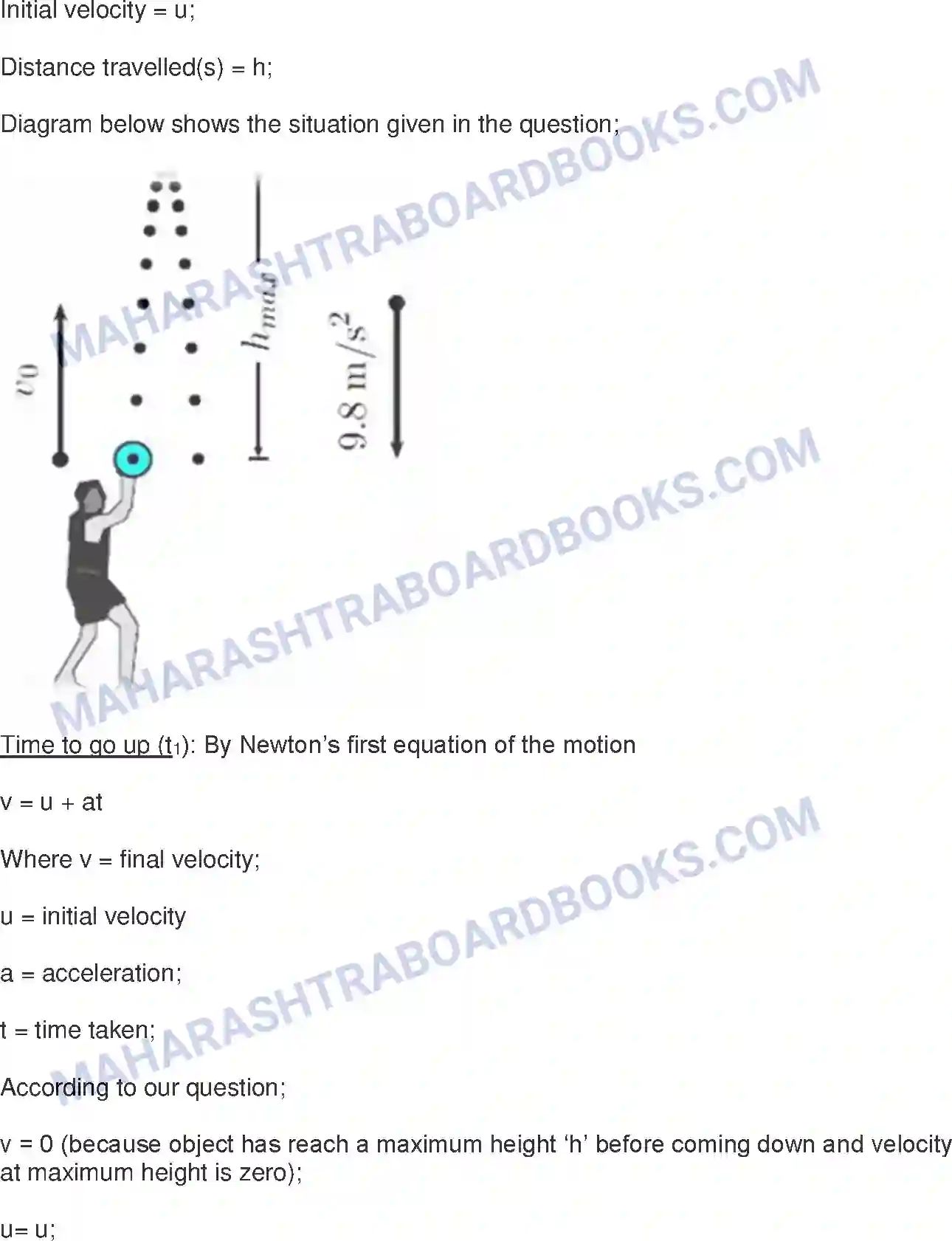 Maharashtra Board Solution Class-10 Science+&+Technology-I+-+English+Medium Gravitation Image 7