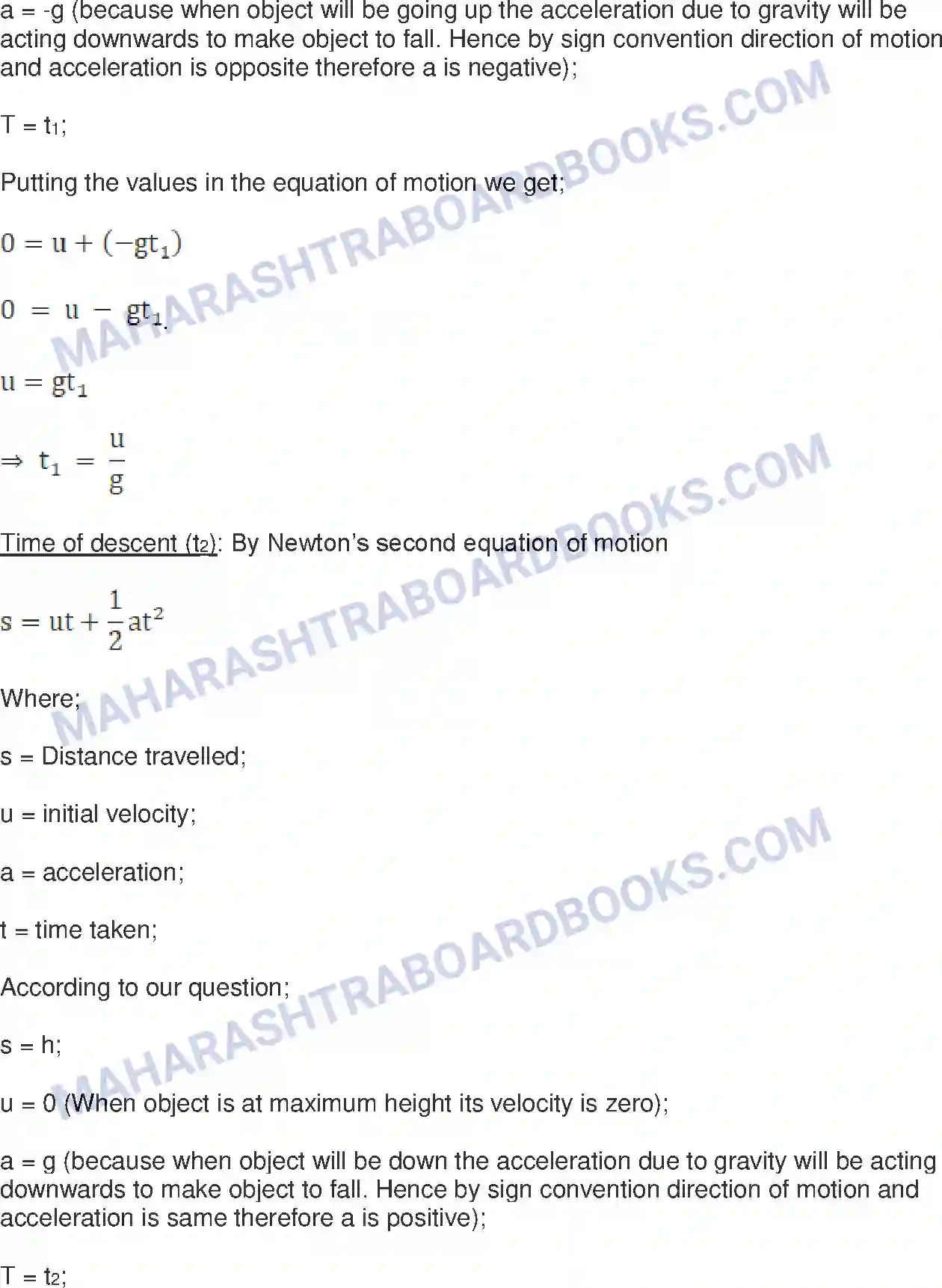 Maharashtra Board Solution Class-10 Science+&+Technology-I+-+English+Medium Gravitation Image 8