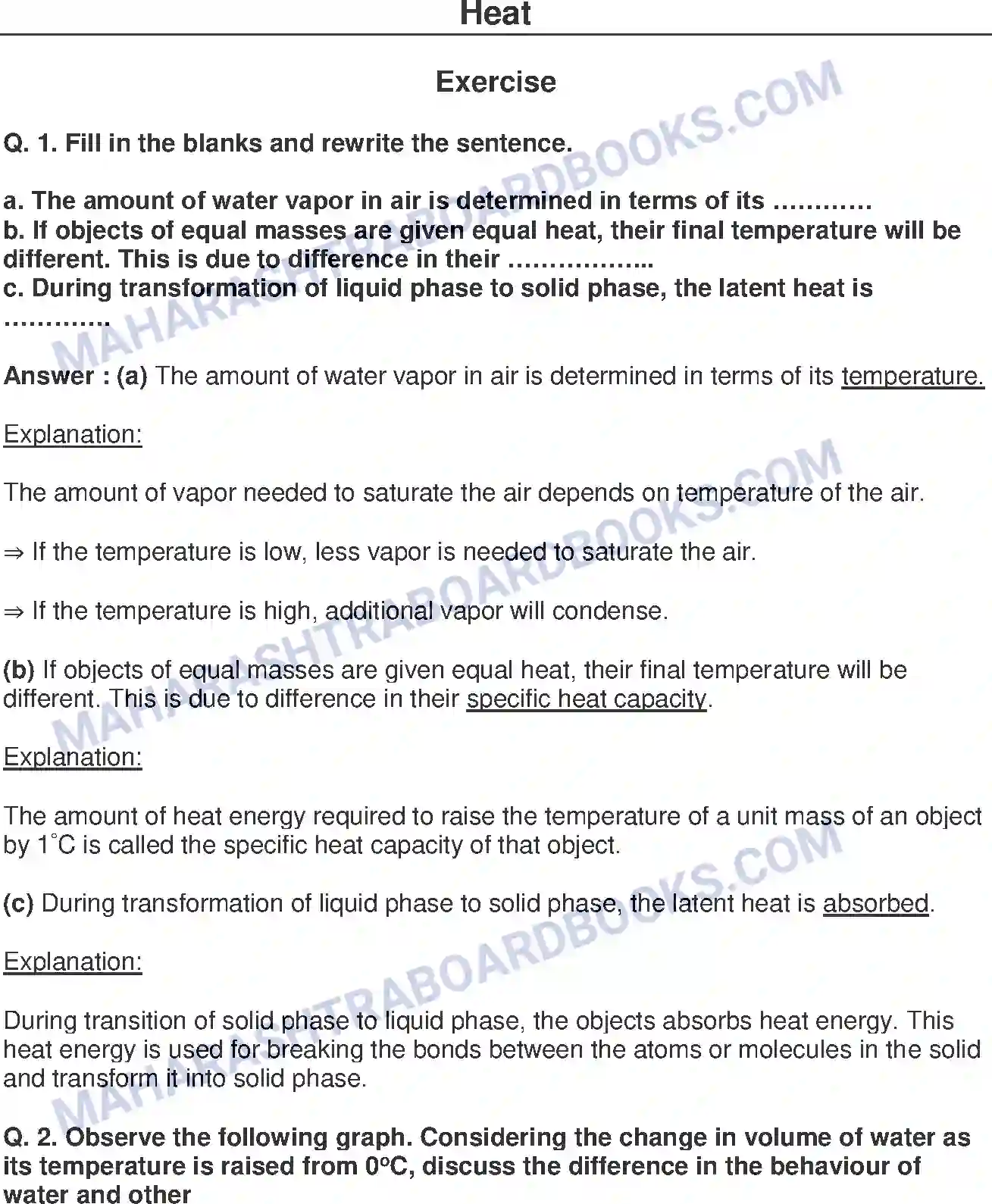 Maharashtra Board Solution Class-10 Science+&+Technology-I+-+English+Medium Heat Image 1