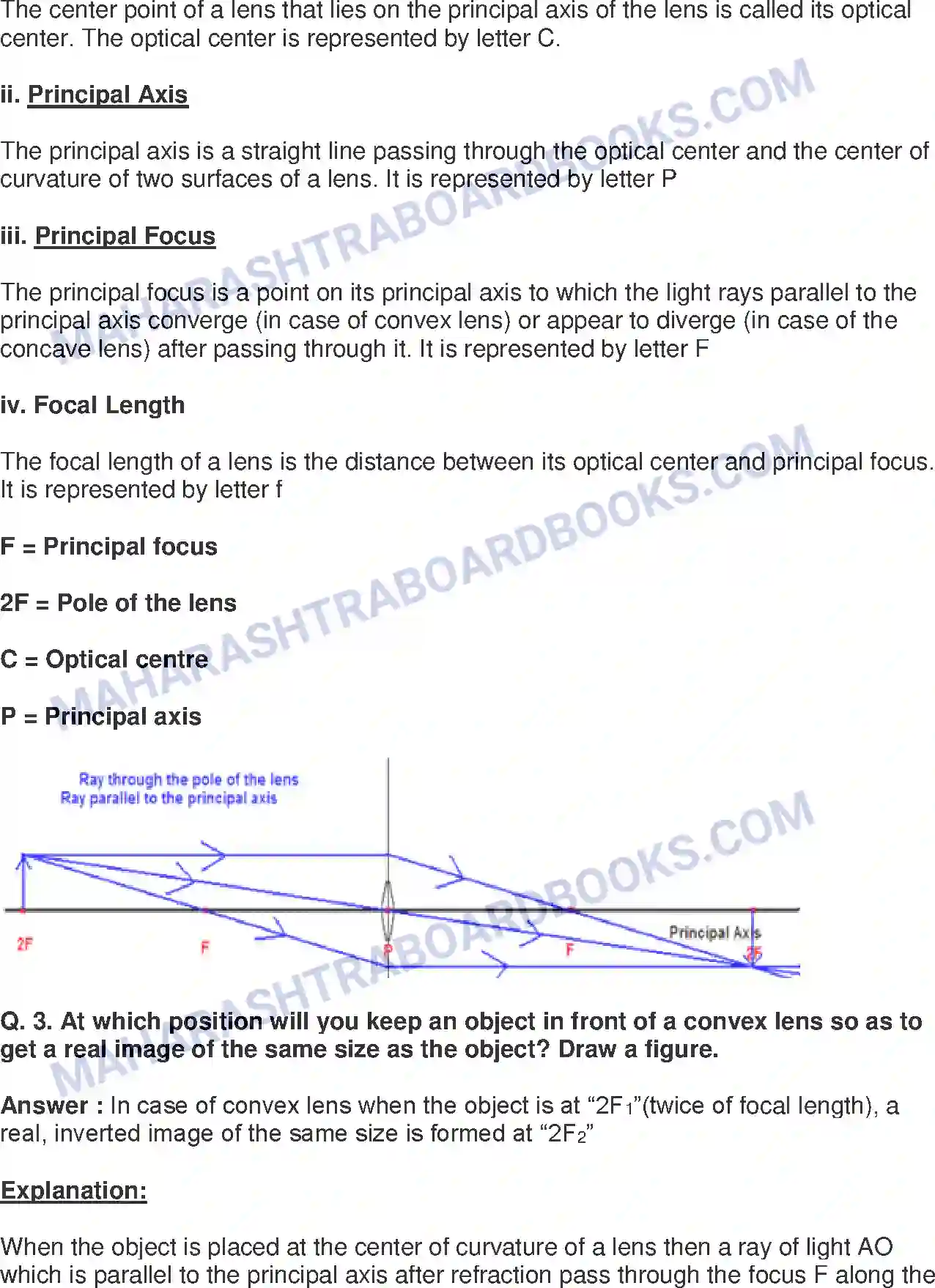 Maharashtra Board Solution class-10 Science+&+Technology-I+-+English+Medium Lenses Image 2