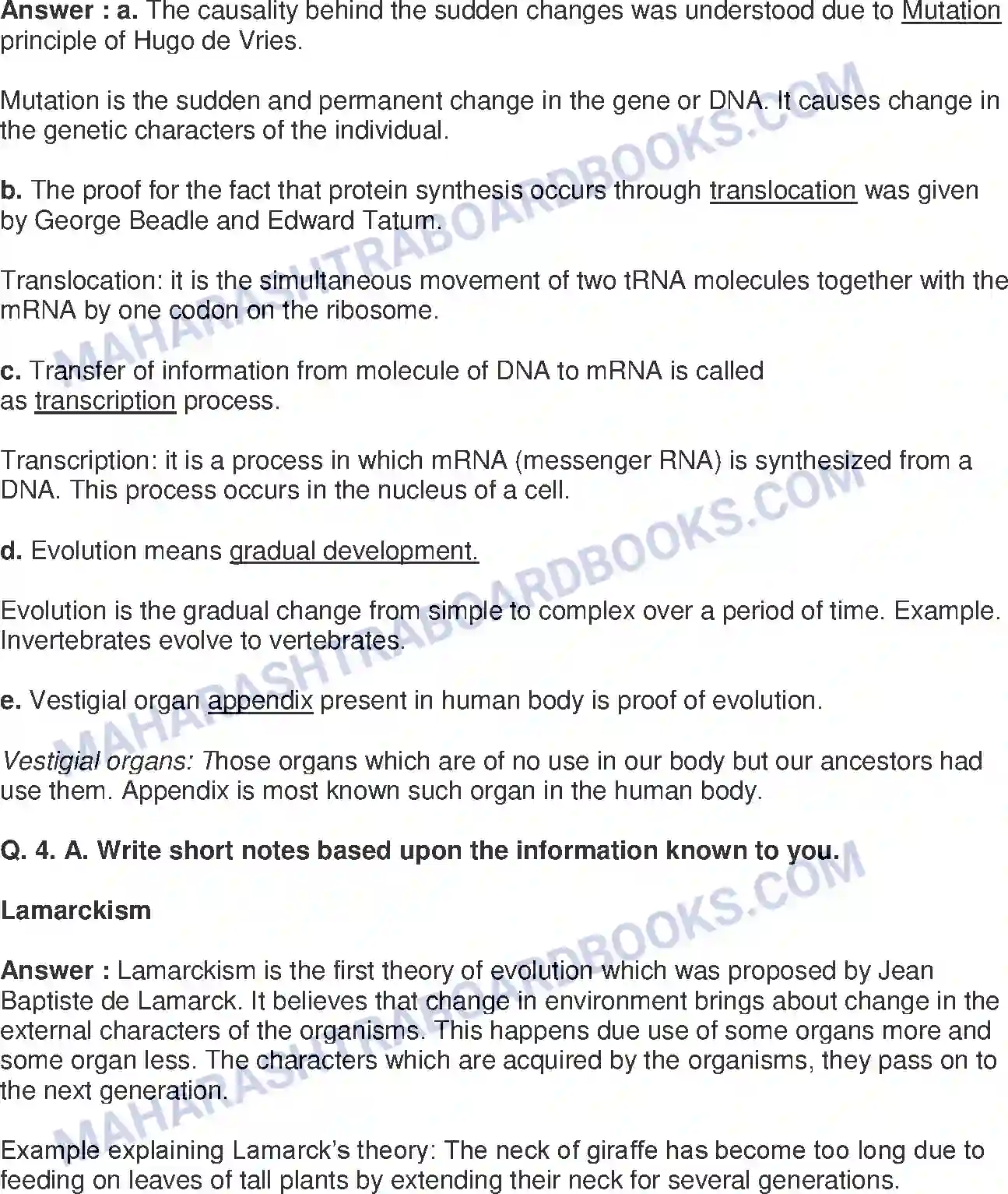 Maharashtra Board Solution Class-10 Science+&+Technology-II+-+English+Medium Heredity and Evolution Image 6