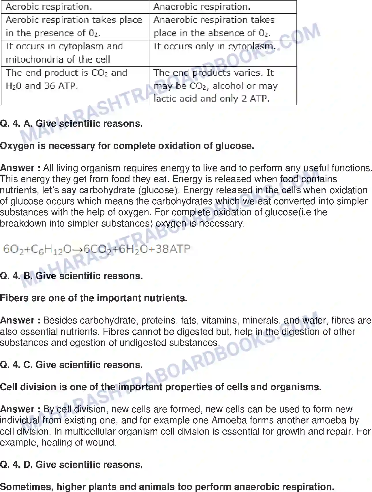 Maharashtra Board Solution class-10 Science+&+Technology-II+-+English+Medium Life Processes in Living Organisms Part-1 Image 5