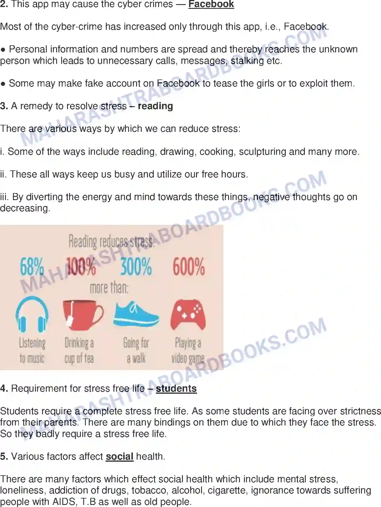 Maharashtra Board Solution class-10 Science+&+Technology-II+-+English+Medium Social Health Image 4