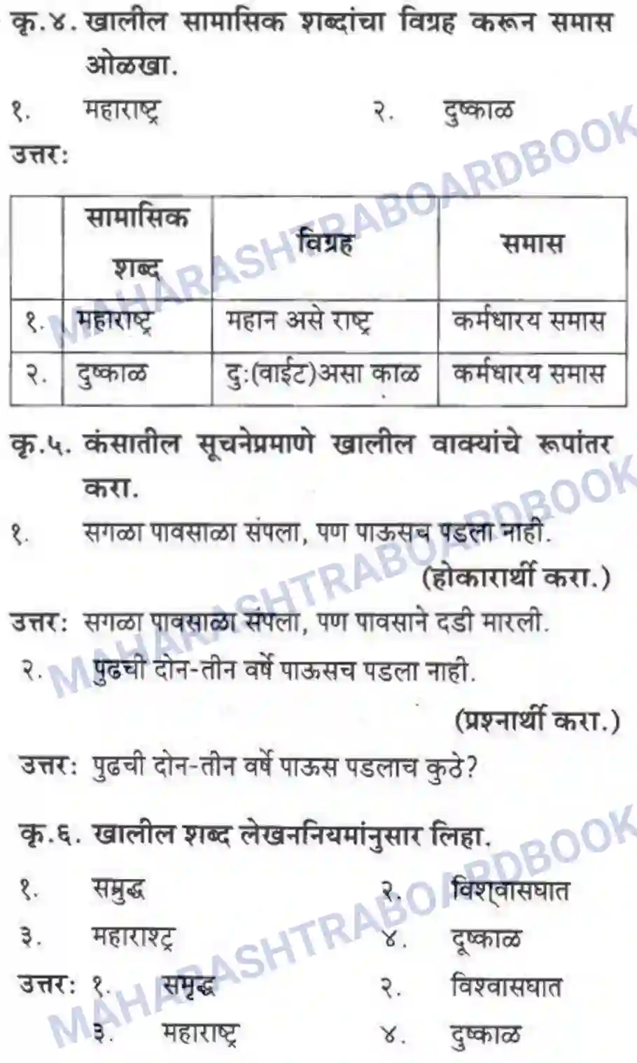 Maharashtra Board Solution Class-10 कुमारभारती पाठ फिरवणारा पाऊस - गद्य -विभाग Image 27