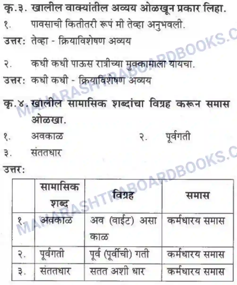 Maharashtra Board Solution Class-10 कुमारभारती पाठ फिरवणारा पाऊस - गद्य -विभाग Image 8