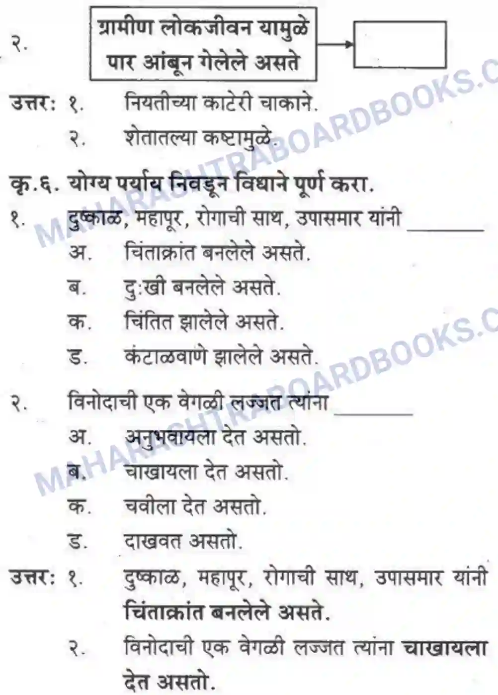 Maharashtra Board Solution class-10 कुमारभारती बहुरूपी - गद्य -विभाग Image 28