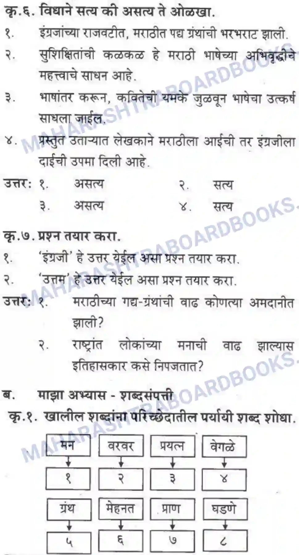 Maharashtra Board Solution class-10 कुमारभारती स्वभाषेची अभिवृद्धि - गद्य -विभाग Image 33