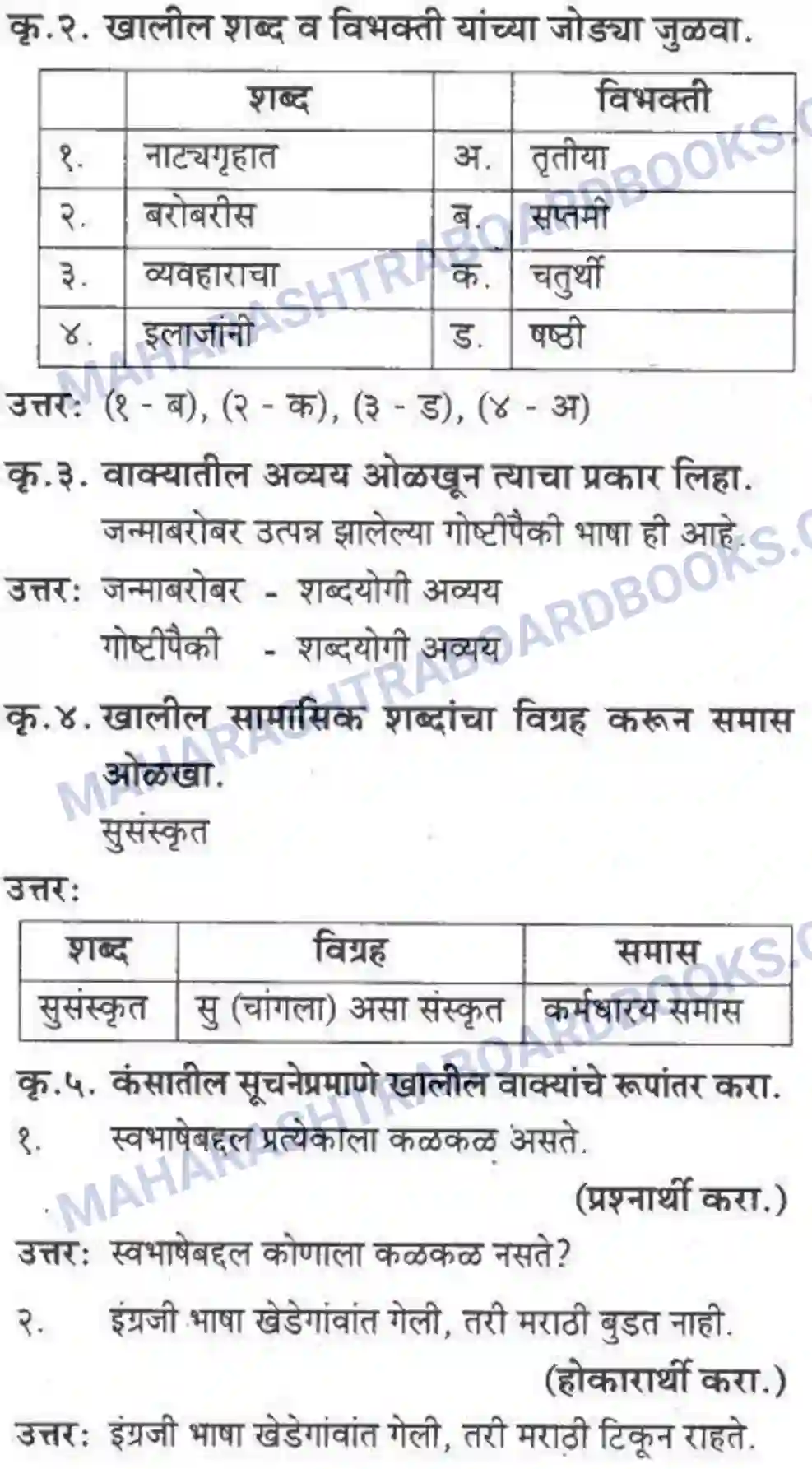 Maharashtra Board Solution class-10 कुमारभारती स्वभाषेची अभिवृद्धि - गद्य -विभाग Image 9
