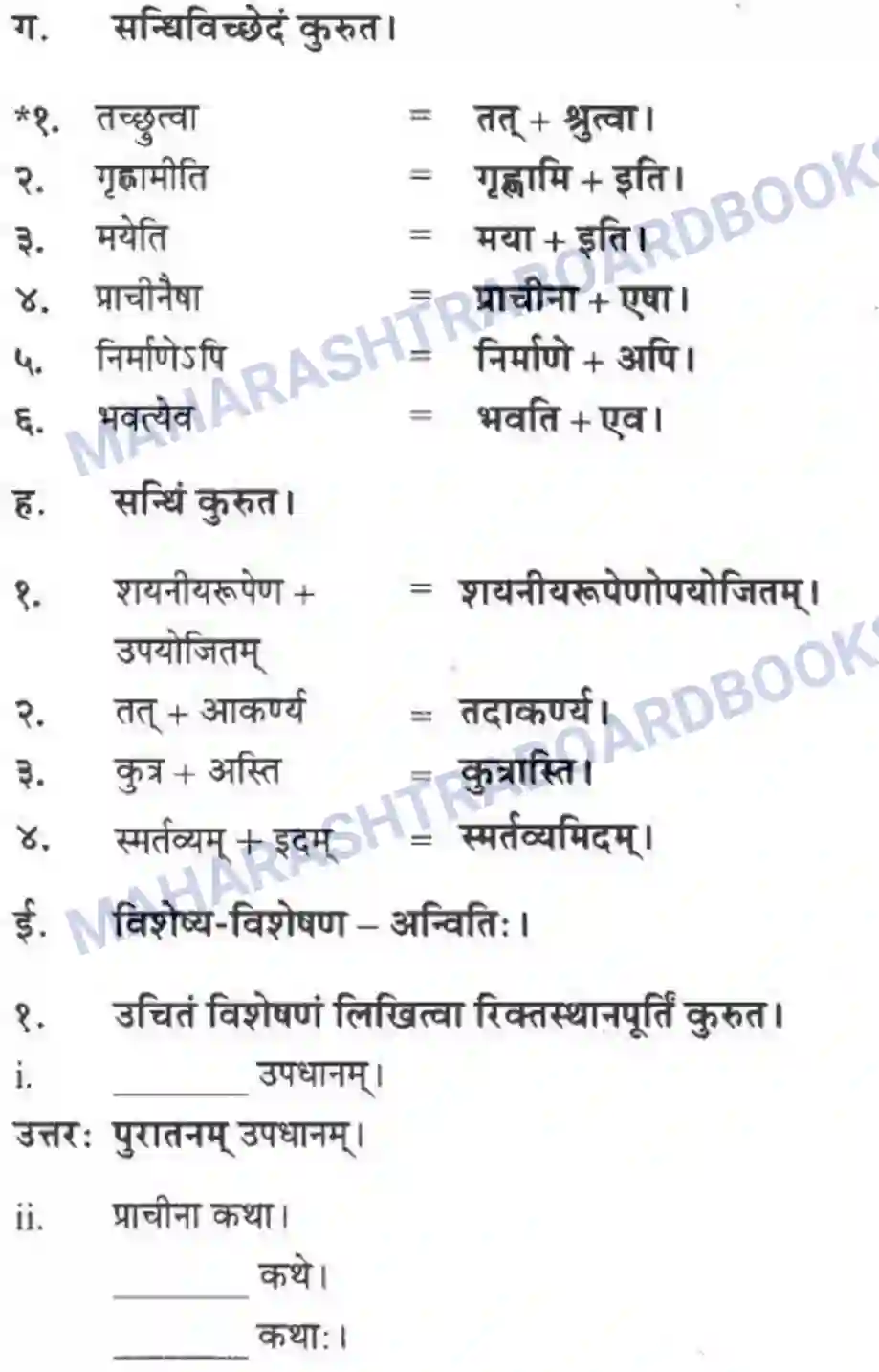 Maharashtra Board Solution Class-10 मन्दाकिनी+(Sanskrit) अमूल्य विद्यते सर्वम। - गद्यम अवबोधनम Image 21