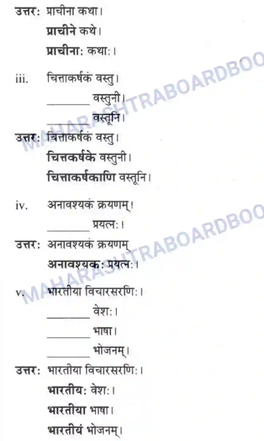 Maharashtra Board Solution Class-10 मन्दाकिनी+(Sanskrit) अमूल्य विद्यते सर्वम। - गद्यम अवबोधनम Image 22