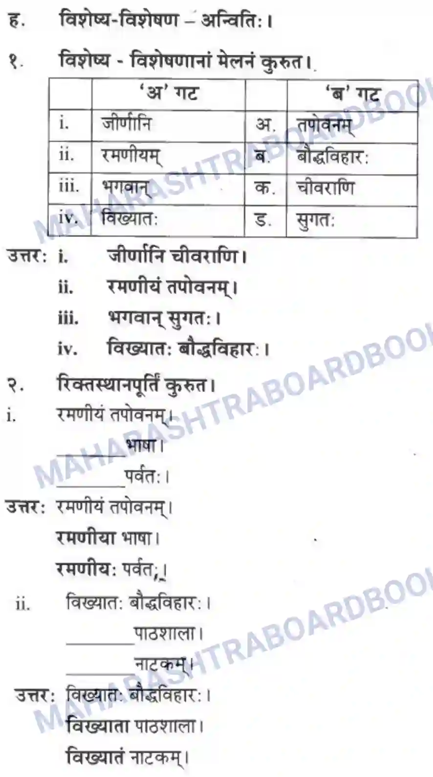 Maharashtra Board Solution Class-10 मन्दाकिनी+(Sanskrit) अमूल्य विद्यते सर्वम। - गद्यम अवबोधनम Image 8