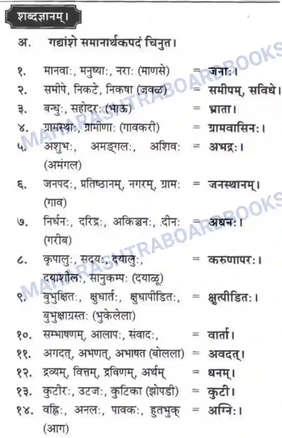 Maharashtra Board Solution Class-10 मन्दाकिनी+(Sanskrit) आत्मिकी सम्पद। - गद्यम अवबोधनम Image 15