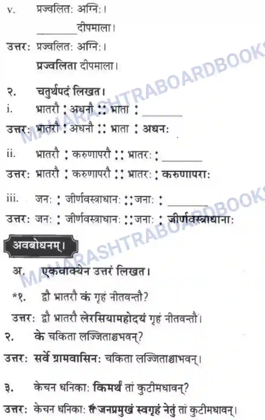 Maharashtra Board Solution Class-10 मन्दाकिनी+(Sanskrit) आत्मिकी सम्पद। - गद्यम अवबोधनम Image 21