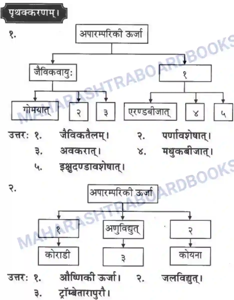 Maharashtra Board Solution class-10 मन्दाकिनी+(Sanskrit) ऊर्जासञ्चय एव धनसञ्चय। - गद्यम अवबोधनम Image 16