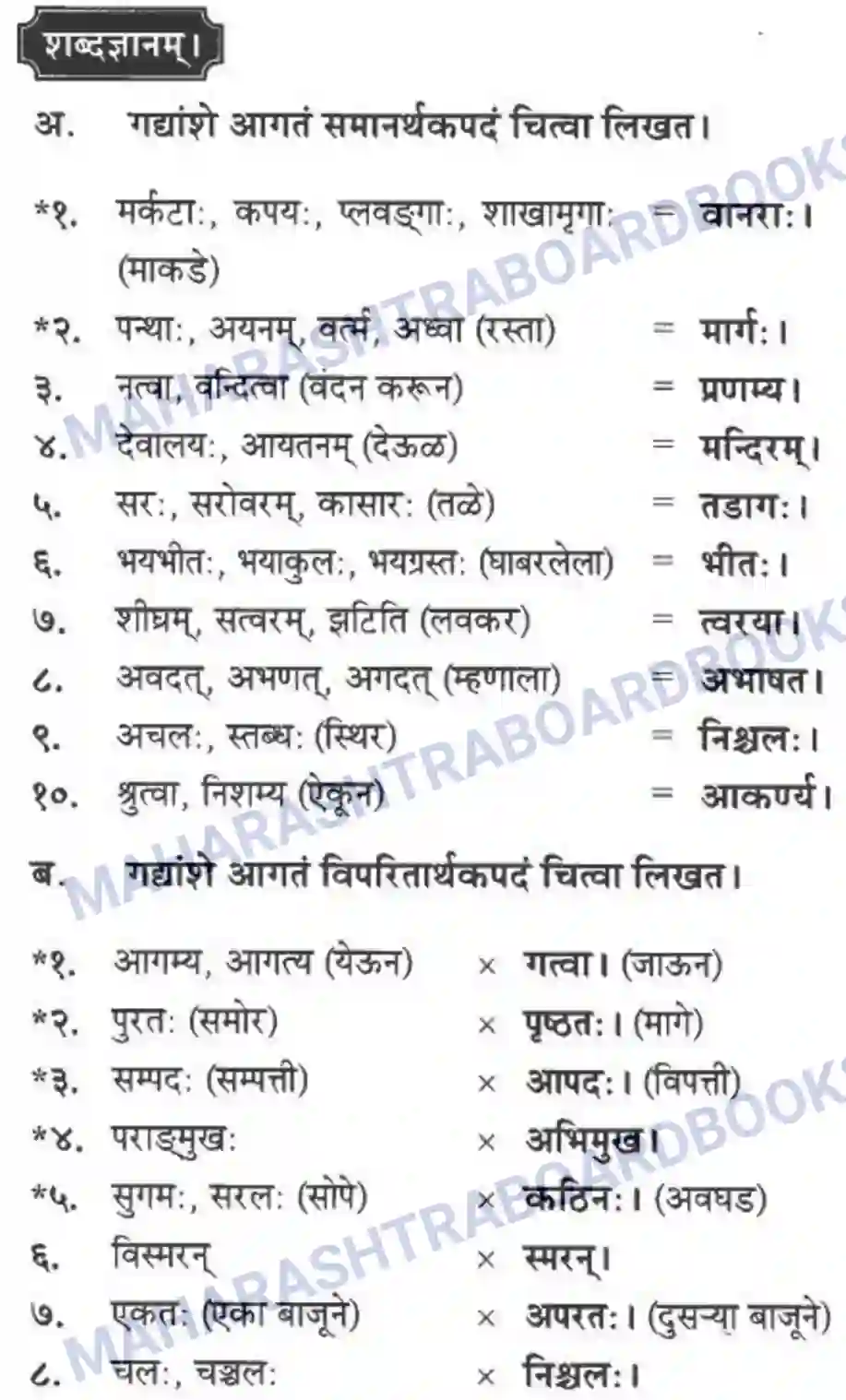 Maharashtra Board Solution Class-10 मन्दाकिनी+(Sanskrit) द्वे कथे – स्वामिविवेकानन्दस्य। - गद्यम अवबोधनम Image 20