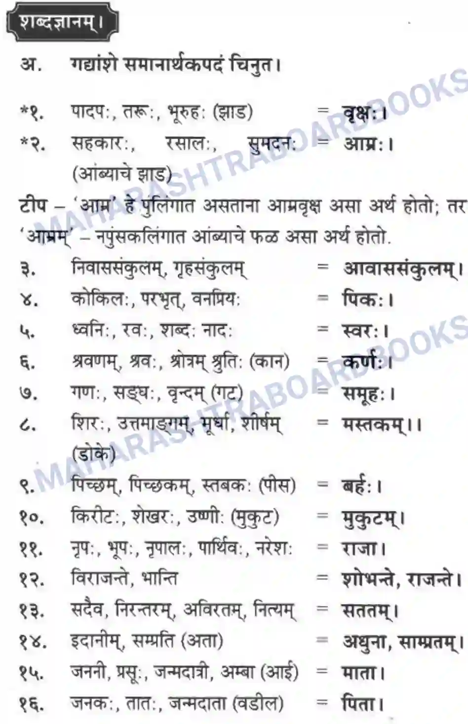 Maharashtra Board Solution class-10 मन्दाकिनी+(Sanskrit) पक्षिमित्रा भवाम। - गद्यम अवबोधनम Image 26