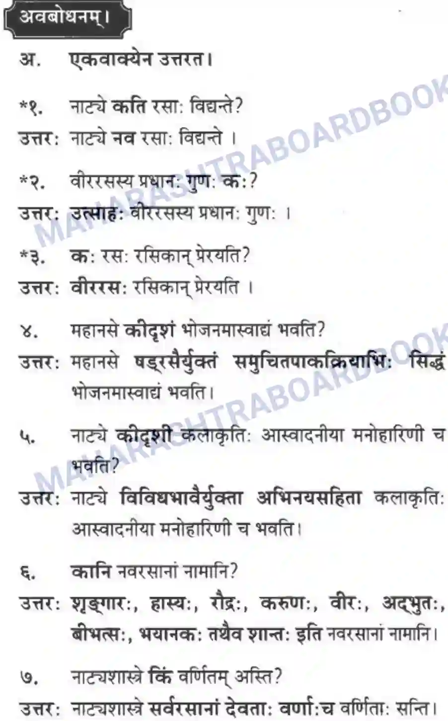 Maharashtra Board Solution Class-10 मन्दाकिनी+(Sanskrit) रसास्वादनम। - गद्यम अवबोधनम Image 8