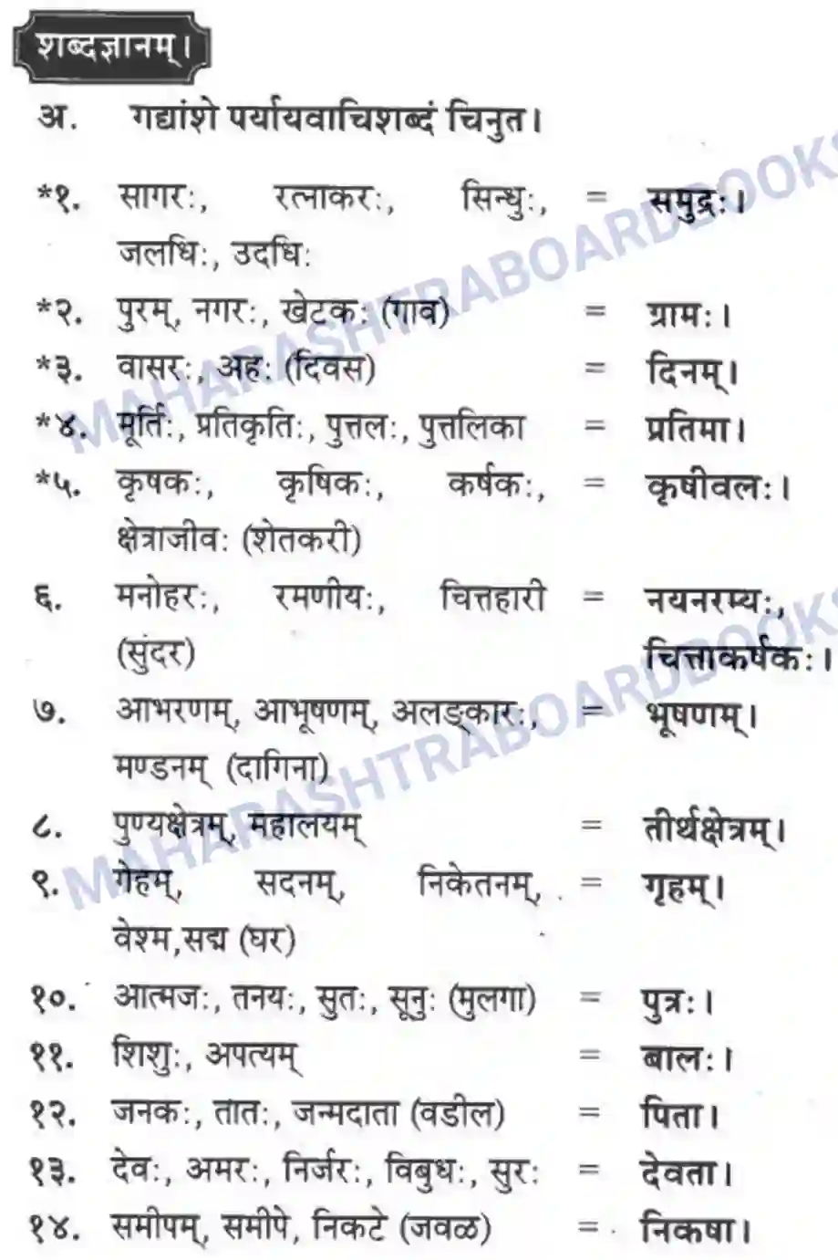 Maharashtra Board Solution class-10 मन्दाकिनी+(Sanskrit) शिल्पकार करमरकरमहोदय। - गद्यम अवबोधनम Image 7