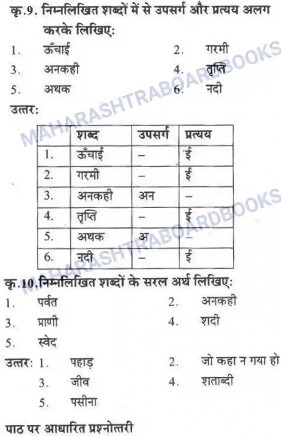 Maharashtra Board Solution class-10 लोकवाणी नदी हूँ मैं - पद्य विभाग Image 13