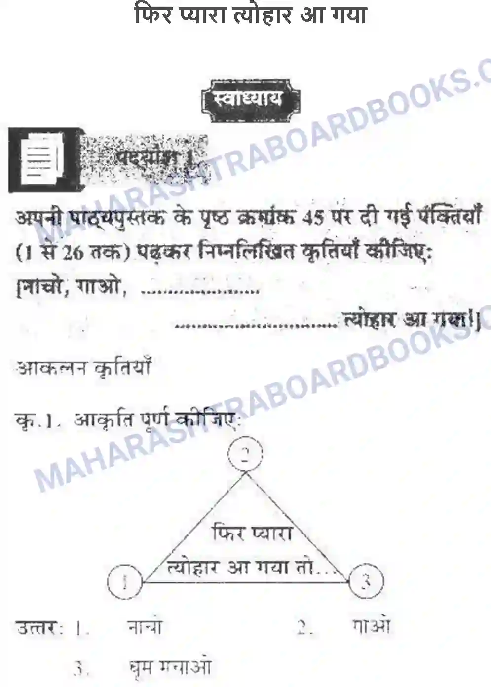Maharashtra Board Solution class-10 लोकवाणी फिर प्यारा त्योहार आ गया - पद्य विभाग Image 1