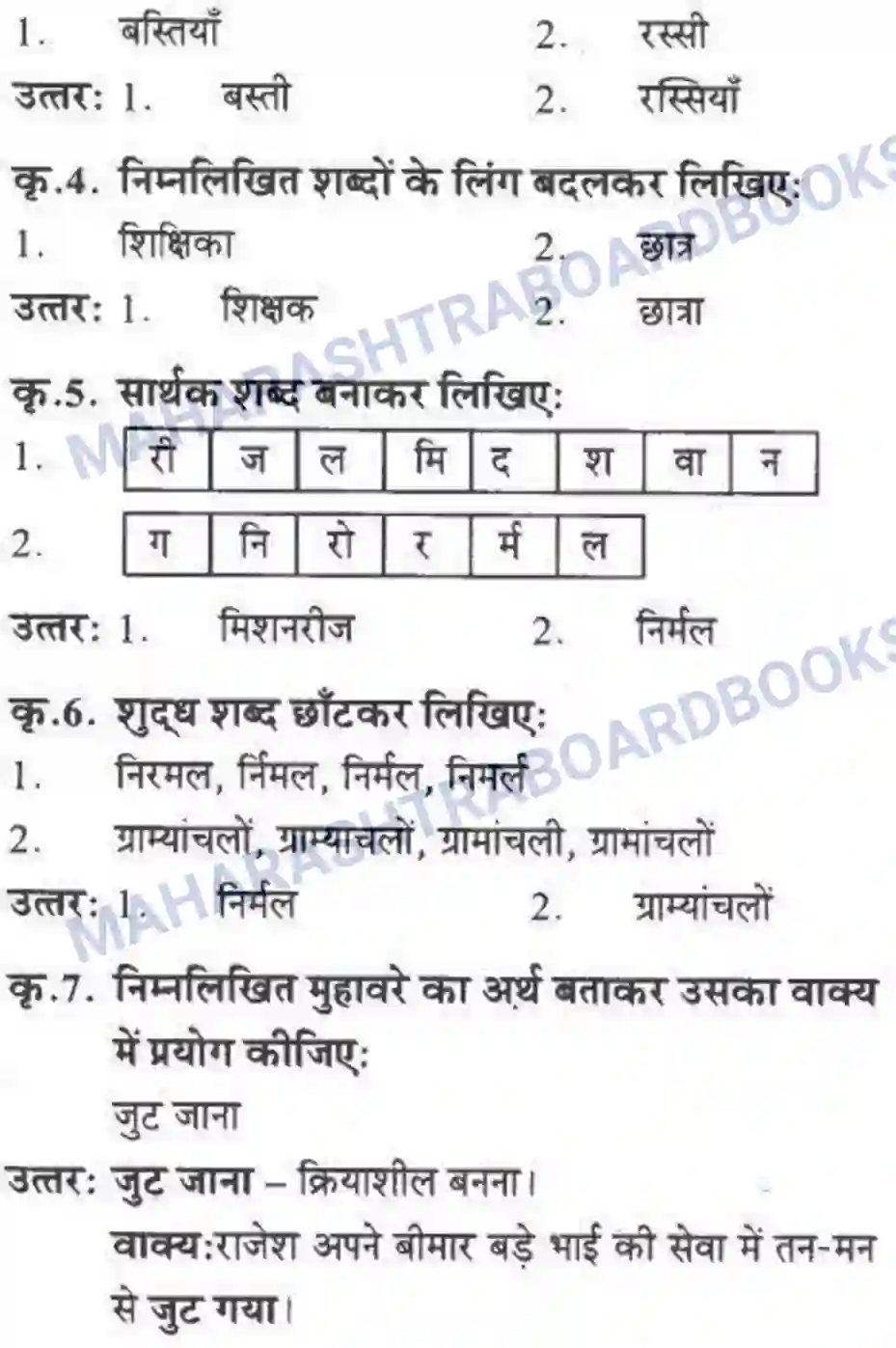 Maharashtra Board Solution Class-10 लोकवाणी मदर टेरेसा - गद्य विभाग Image 19