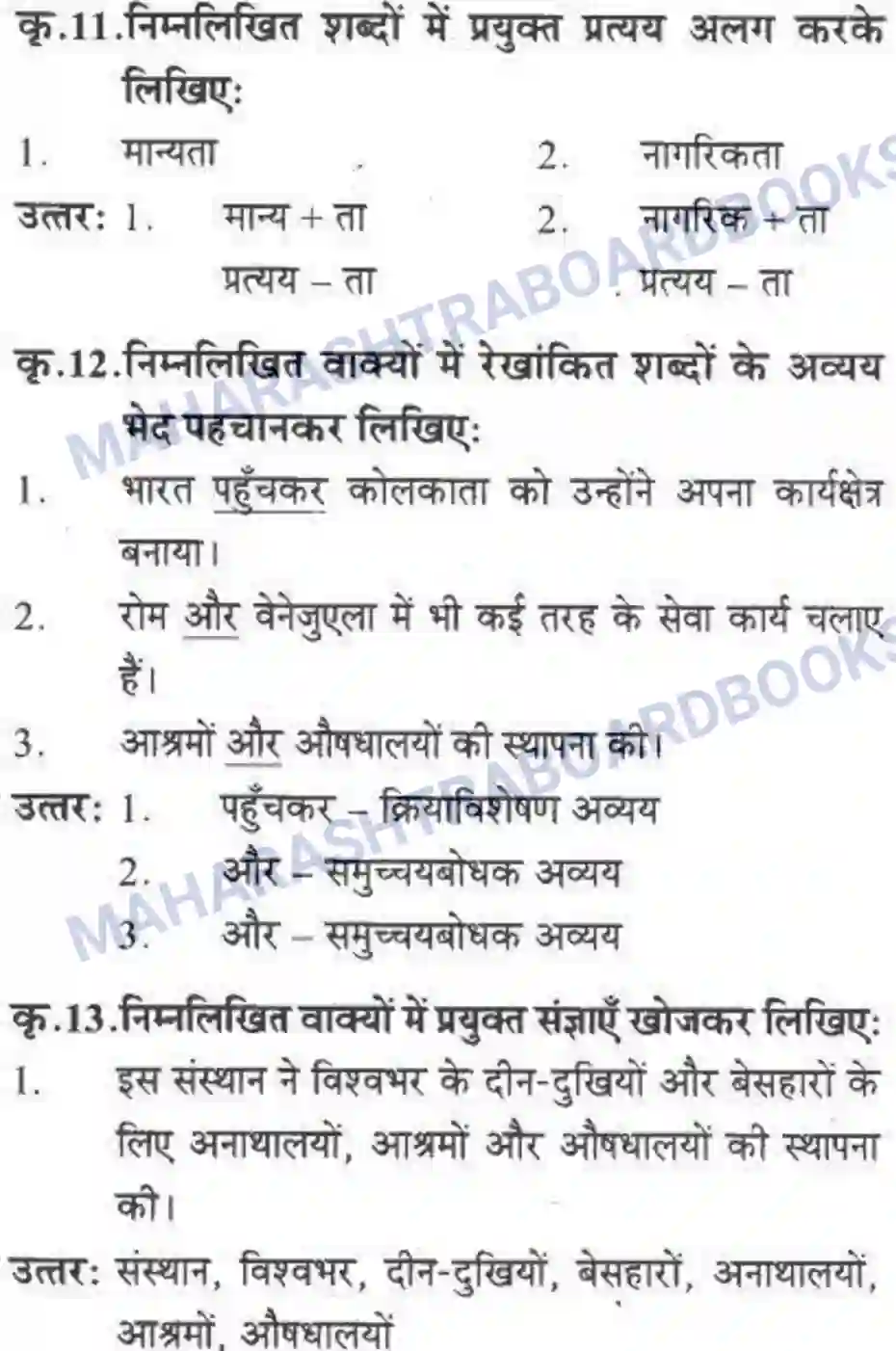 Maharashtra Board Solution Class-10 लोकवाणी मदर टेरेसा - गद्य विभाग Image 21