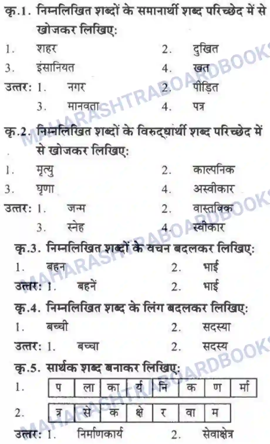 Maharashtra Board Solution Class-10 लोकवाणी मदर टेरेसा - गद्य विभाग Image 7