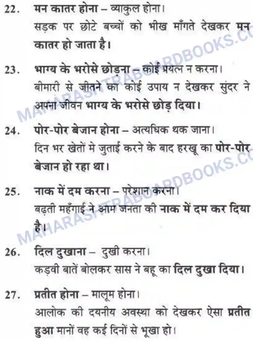 Maharashtra Board Solution class-10 लोकवाणी मुहावरे - लेखन विभाग Image 5