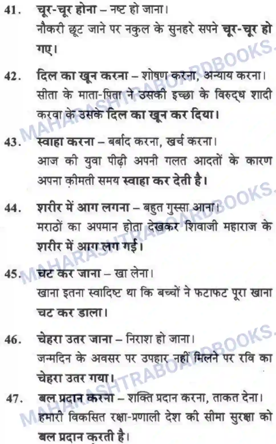 Maharashtra Board Solution class-10 लोकवाणी मुहावरे - लेखन विभाग Image 8