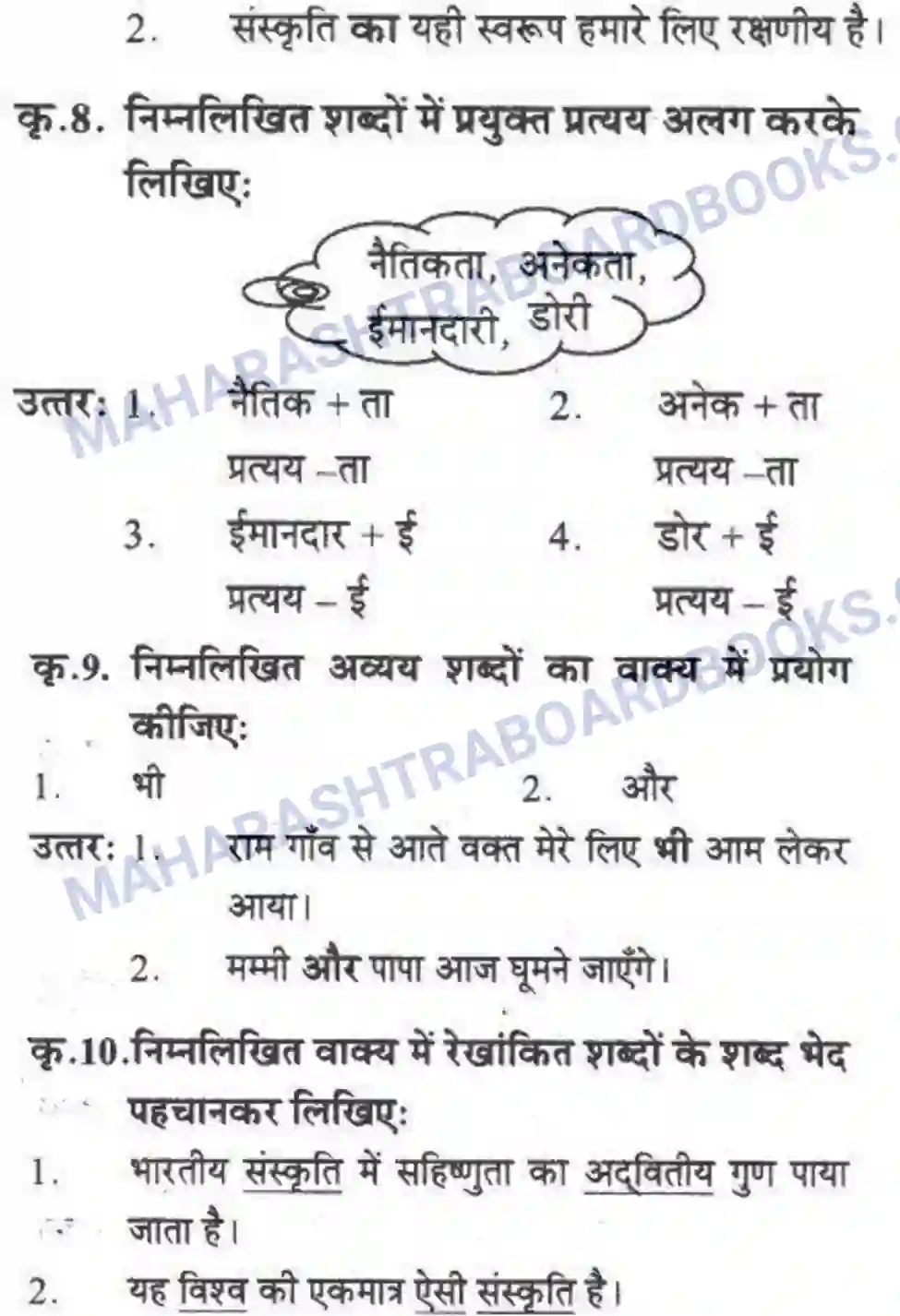 Maharashtra Board Solution class-10 लोकवाणी राष्ट्रीय एकता - गद्य विभाग Image 32