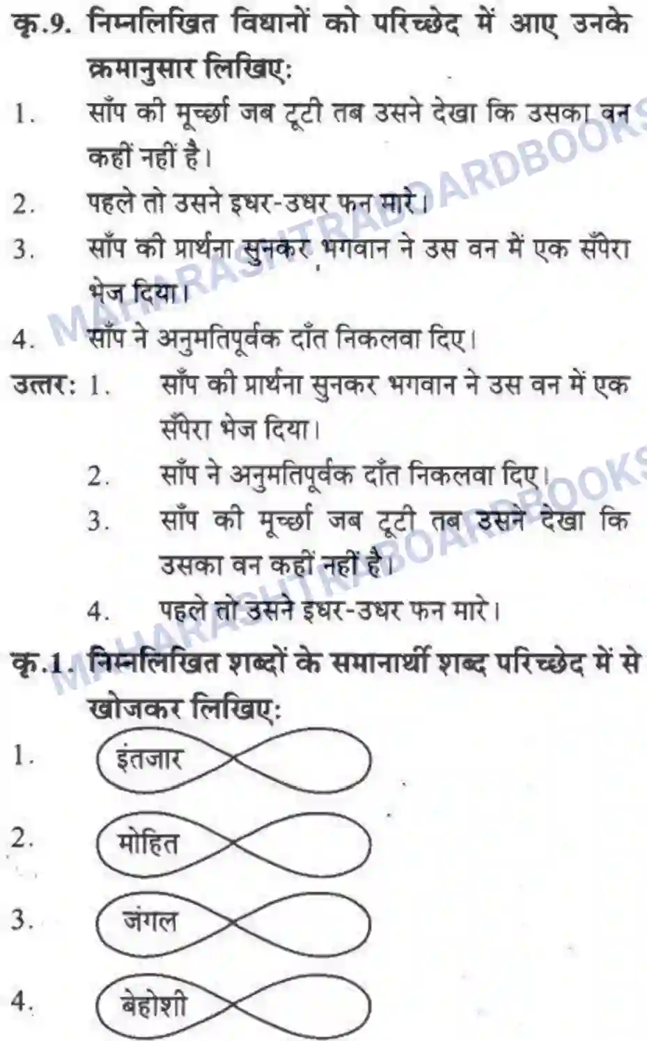 Maharashtra Board Solution class-10 लोकवाणी वह साँप - गद्य विभाग Image 20