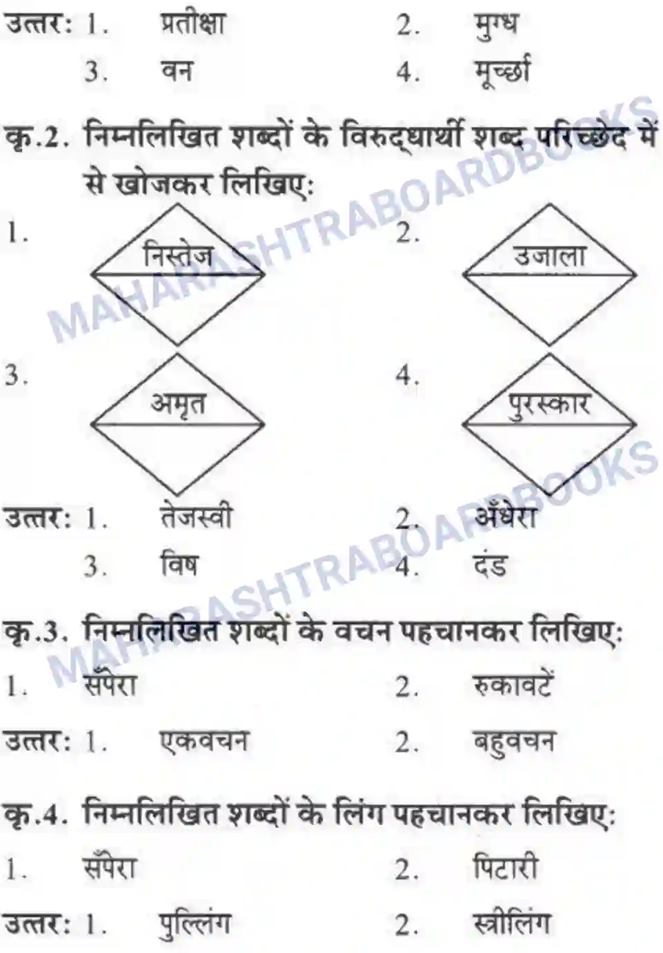Maharashtra Board Solution class-10 लोकवाणी वह साँप - गद्य विभाग Image 21