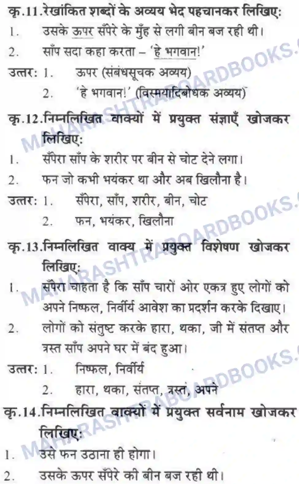 Maharashtra Board Solution class-10 लोकवाणी वह साँप - गद्य विभाग Image 55