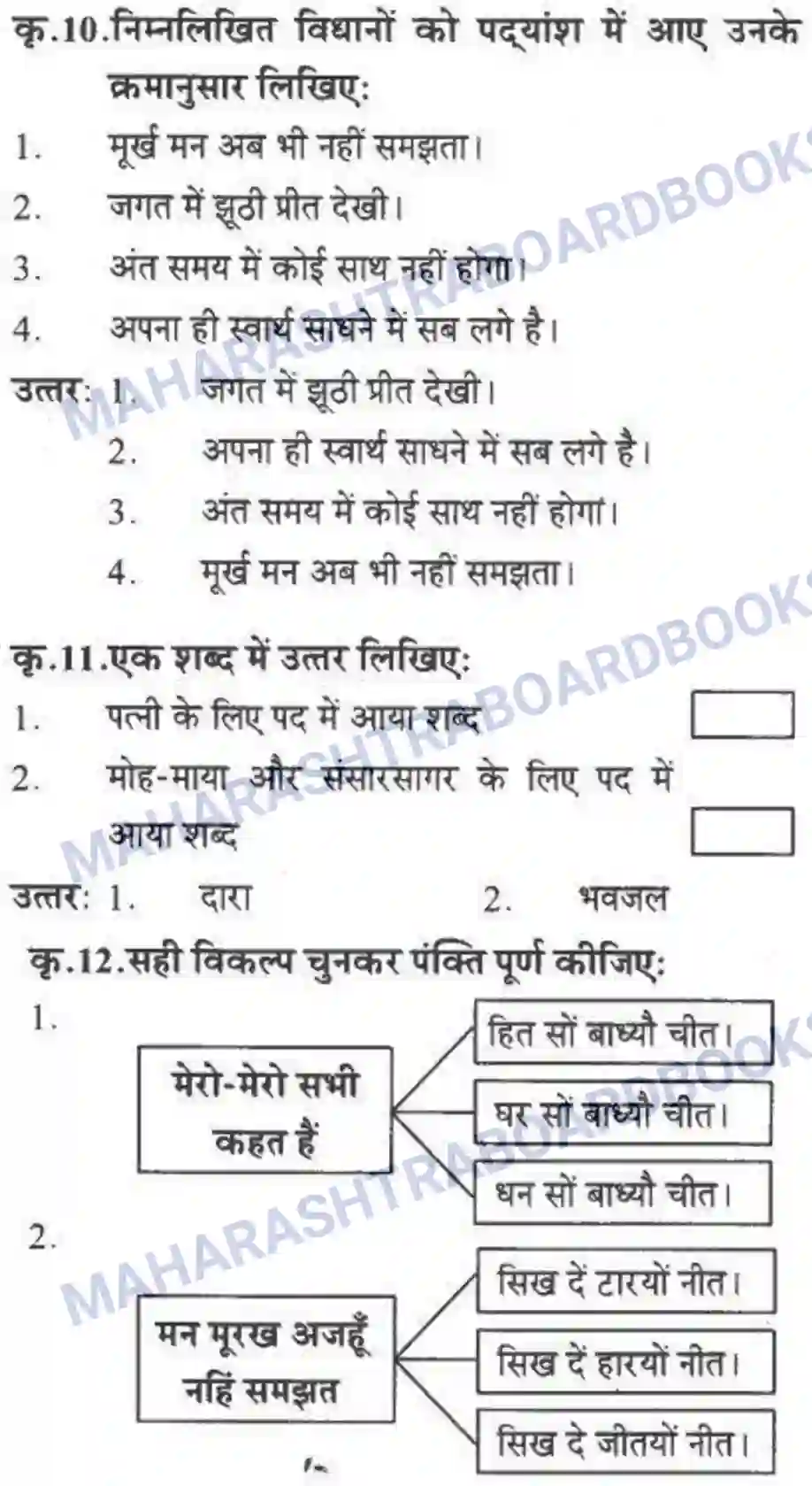 Maharashtra Board Solution Class-10 लोकवाणी संतवाणी - पद्य विभाग Image 16