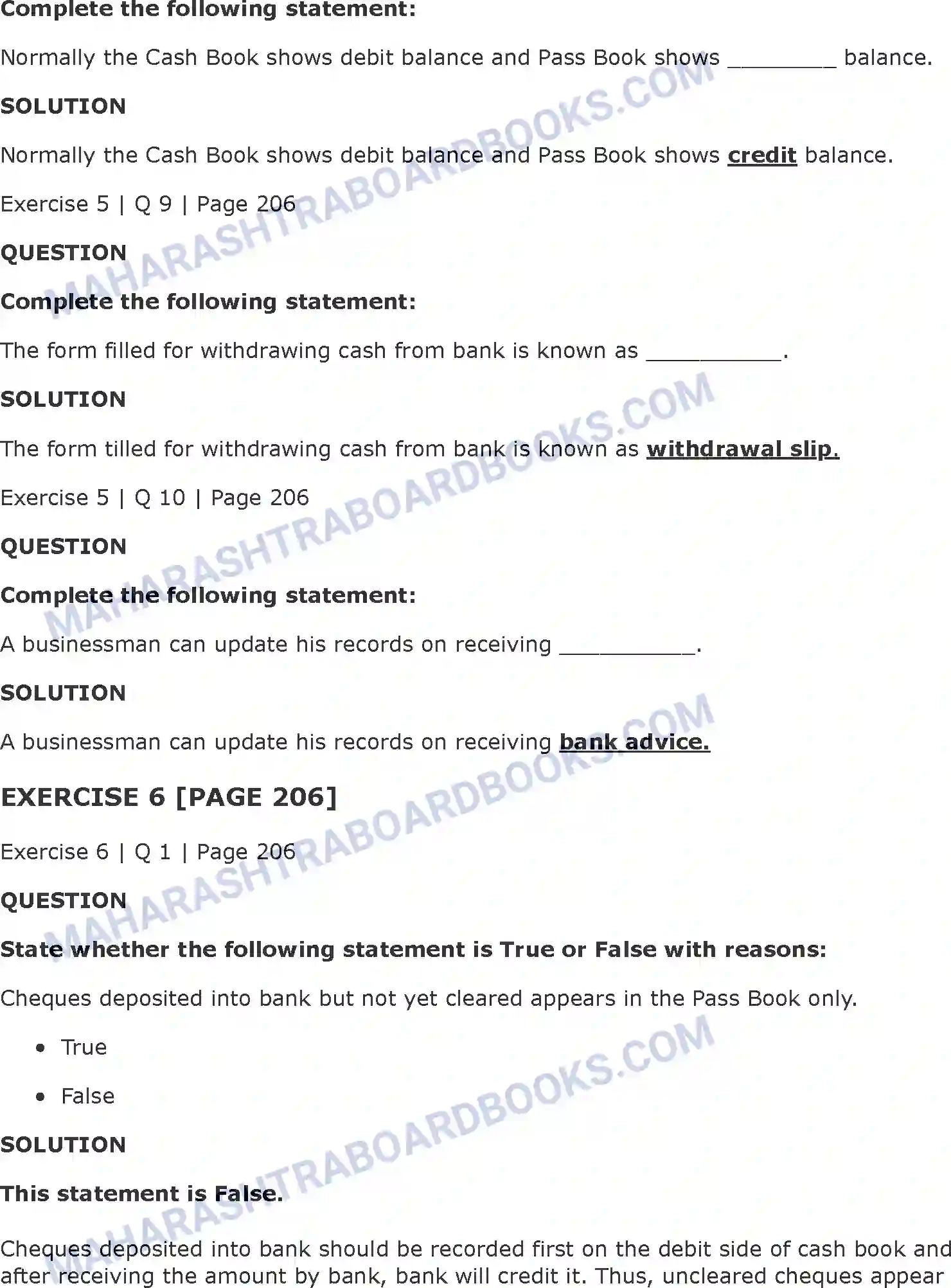 Maharashtra Board Solution Class-11 Book+Keeping+&+Accountancy Bank Reconciliation Statement Image 15