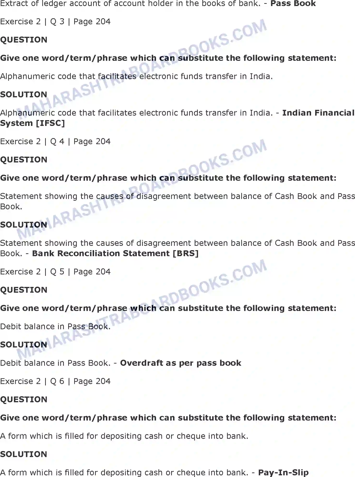 Maharashtra Board Solution Class-11 Book+Keeping+&+Accountancy Bank Reconciliation Statement Image 4