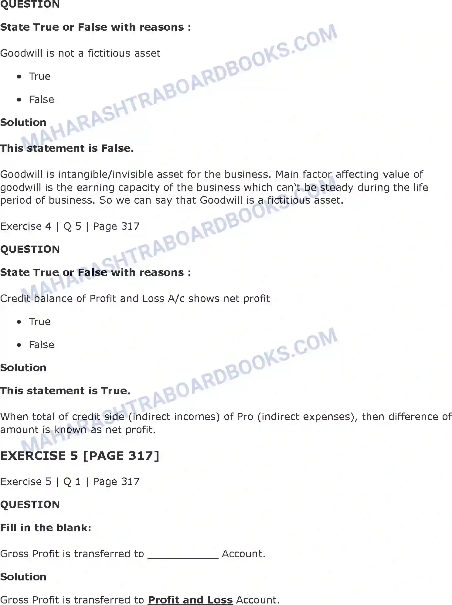 Maharashtra Board Solution Class-11 Book+Keeping+&+Accountancy Final Accounts of a Proprietary Concern Image 11