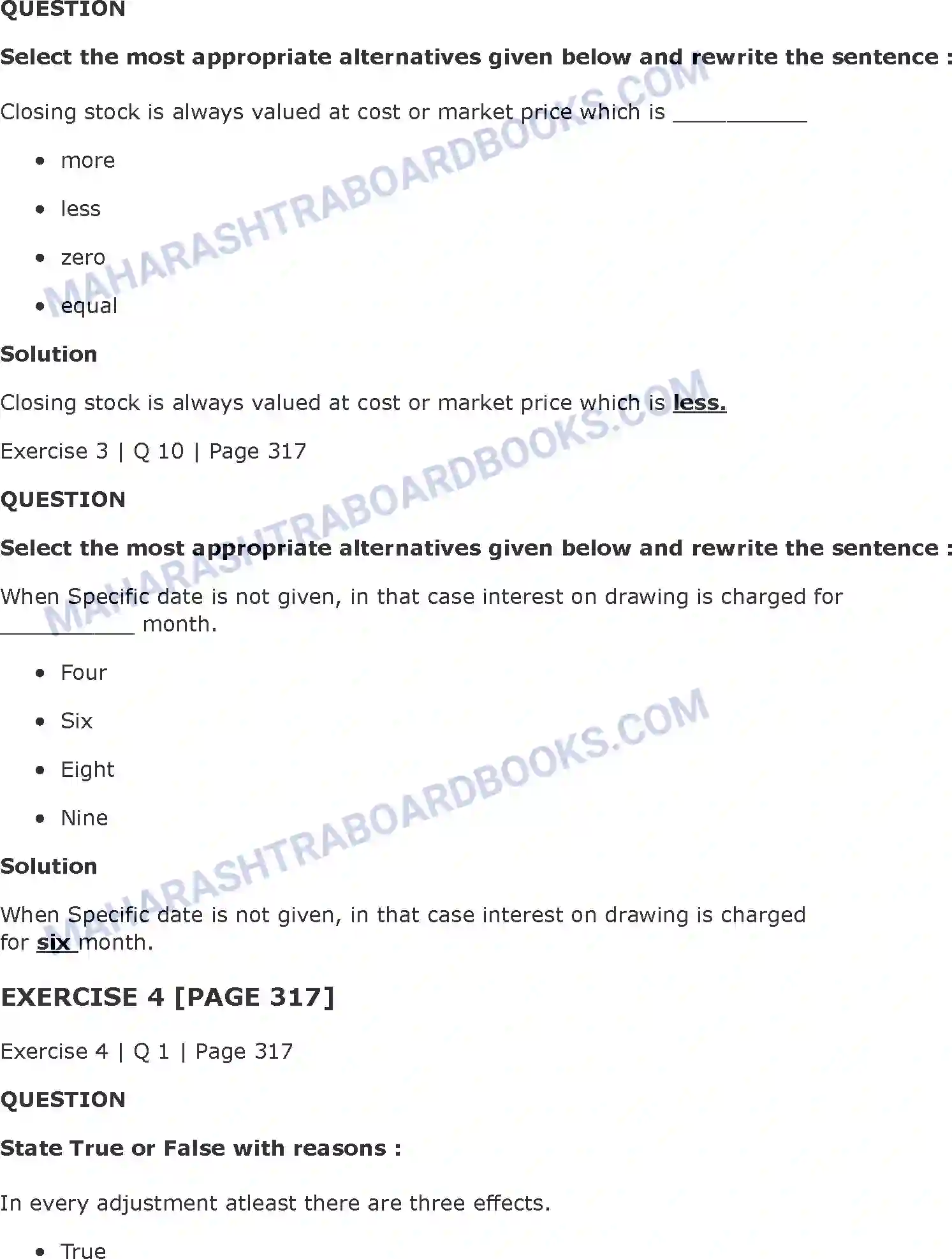 Maharashtra Board Solution Class-11 Book+Keeping+&+Accountancy Final Accounts of a Proprietary Concern Image 9
