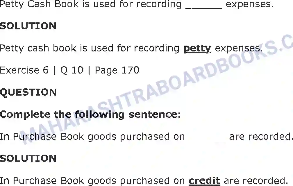 Maharashtra Board Solution Class-11 Book+Keeping+&+Accountancy Subsidiary Books Image 15