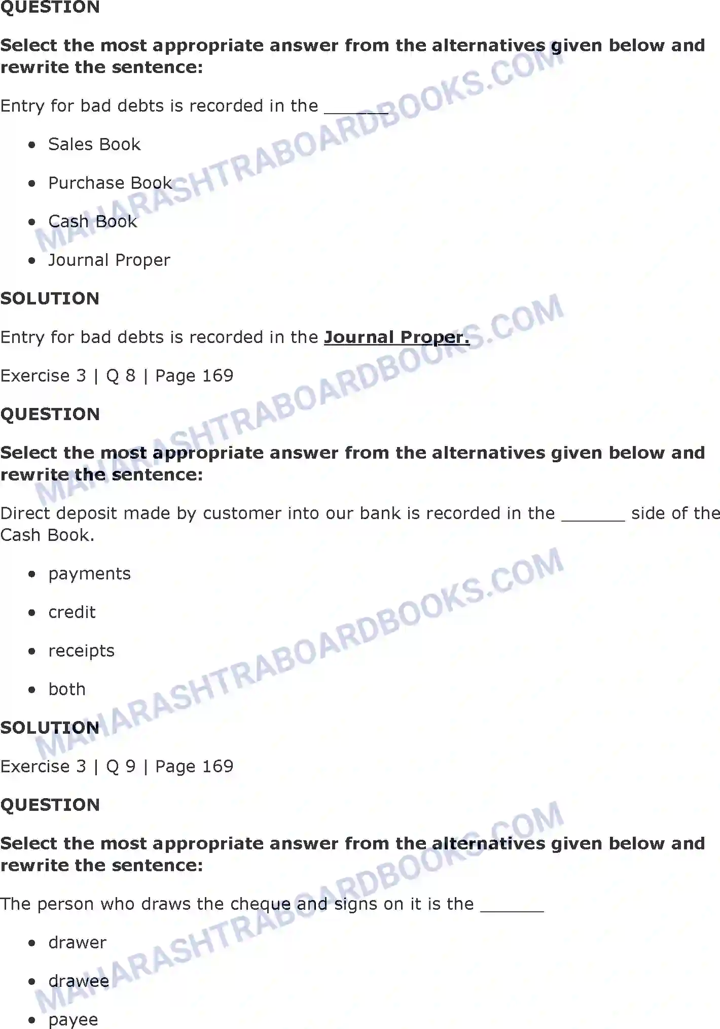 Maharashtra Board Solution Class-11 Book+Keeping+&+Accountancy Subsidiary Books Image 8