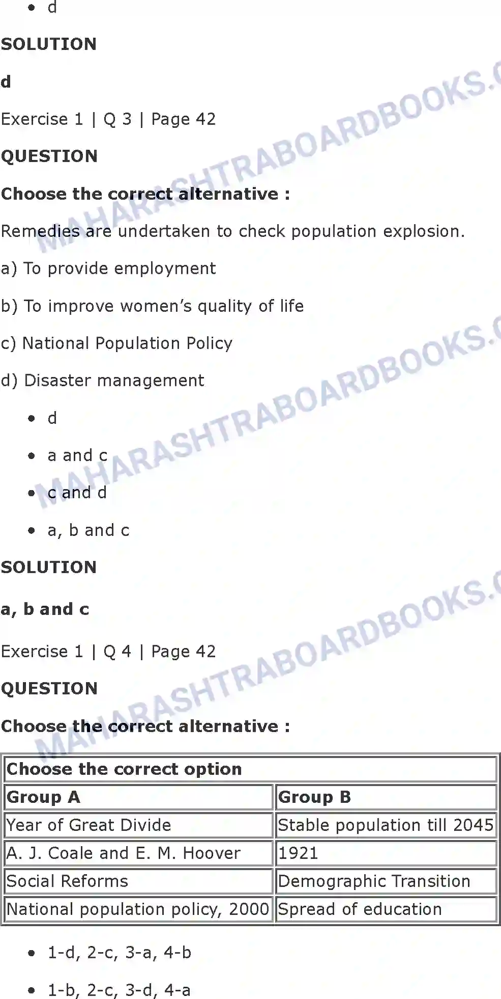 Maharashtra Board Solution Class-11 Economics Population in India Image 2