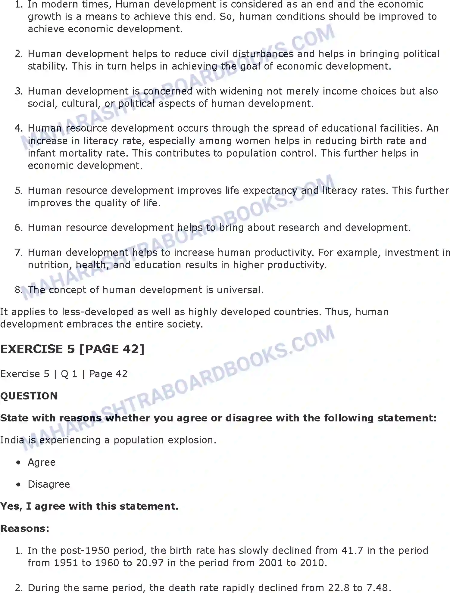 Maharashtra Board Solution Class-11 Economics Population in India Image 7