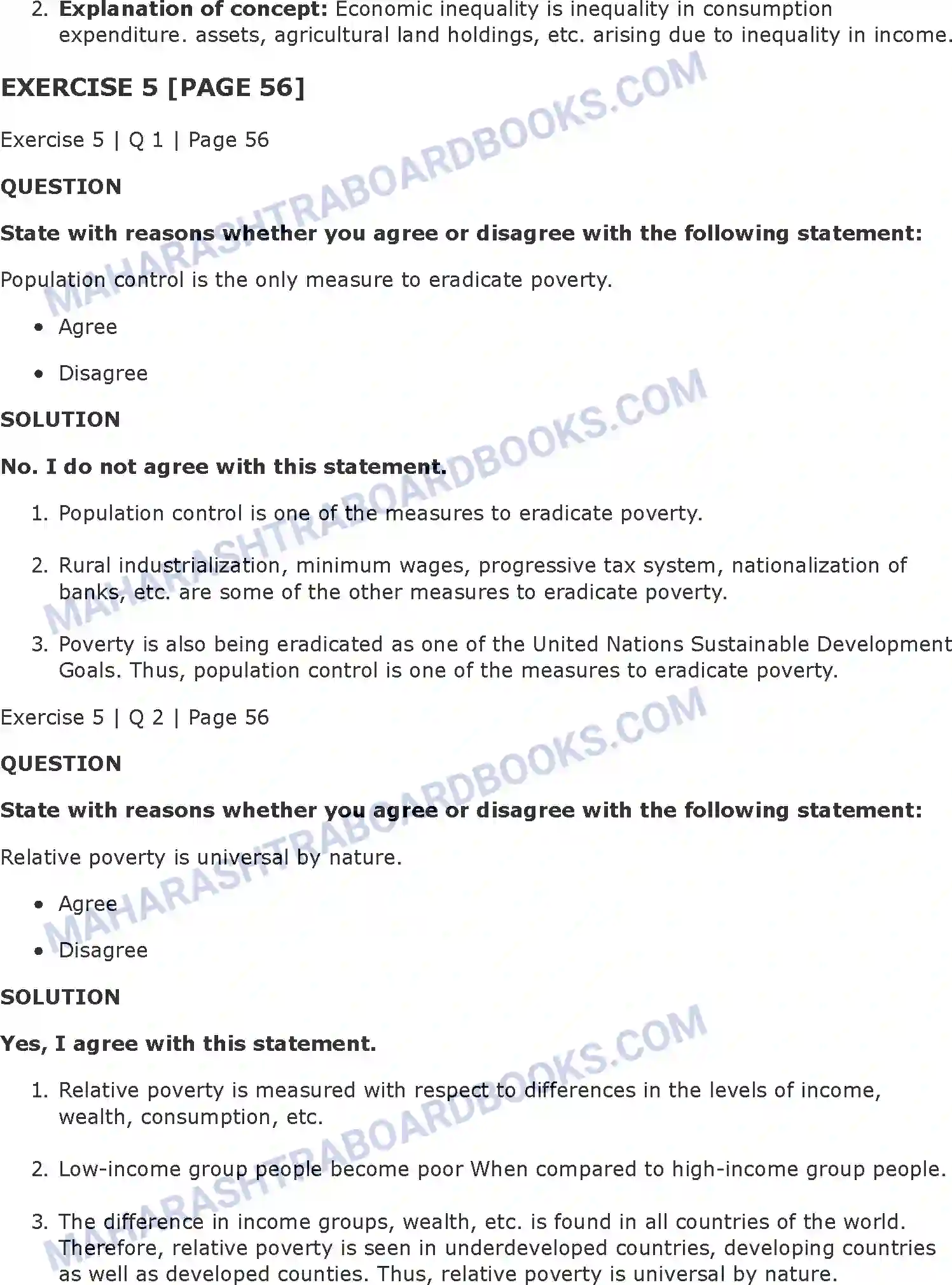 Maharashtra Board Solution Class-11 Economics Poverty in India Image 7