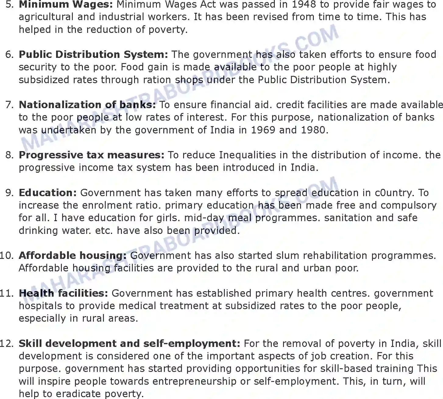 Maharashtra Board Solution Class-11 Economics Poverty in India Image 9