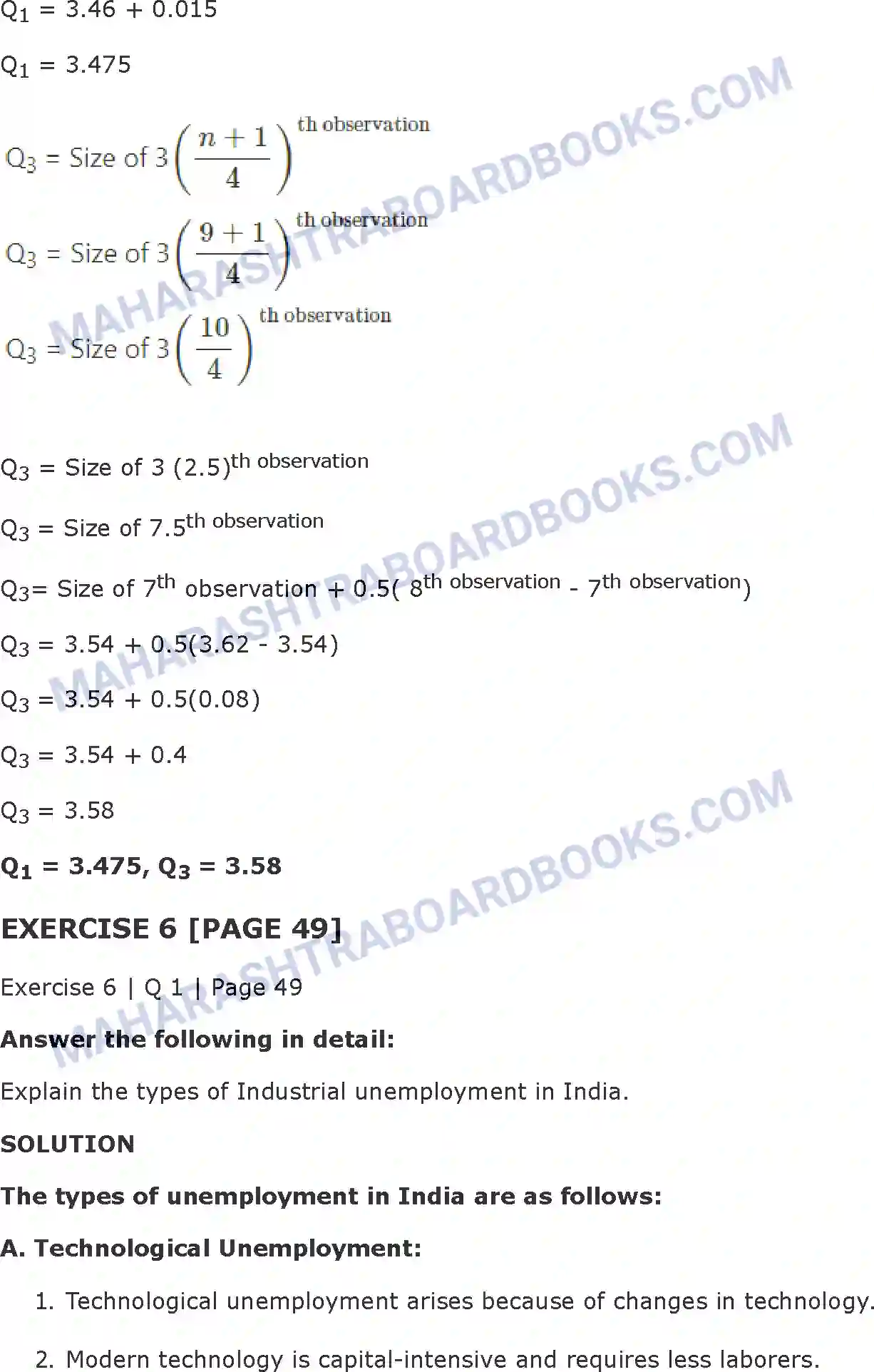 Maharashtra Board Solution Class-11 Economics Unemployment in India Image 7