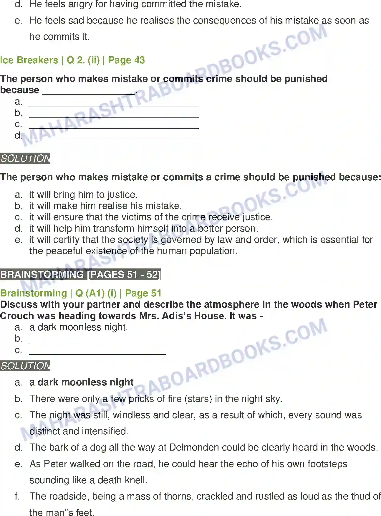 Maharashtra Board Solution Class-11 English Mrs. Adis Image 2