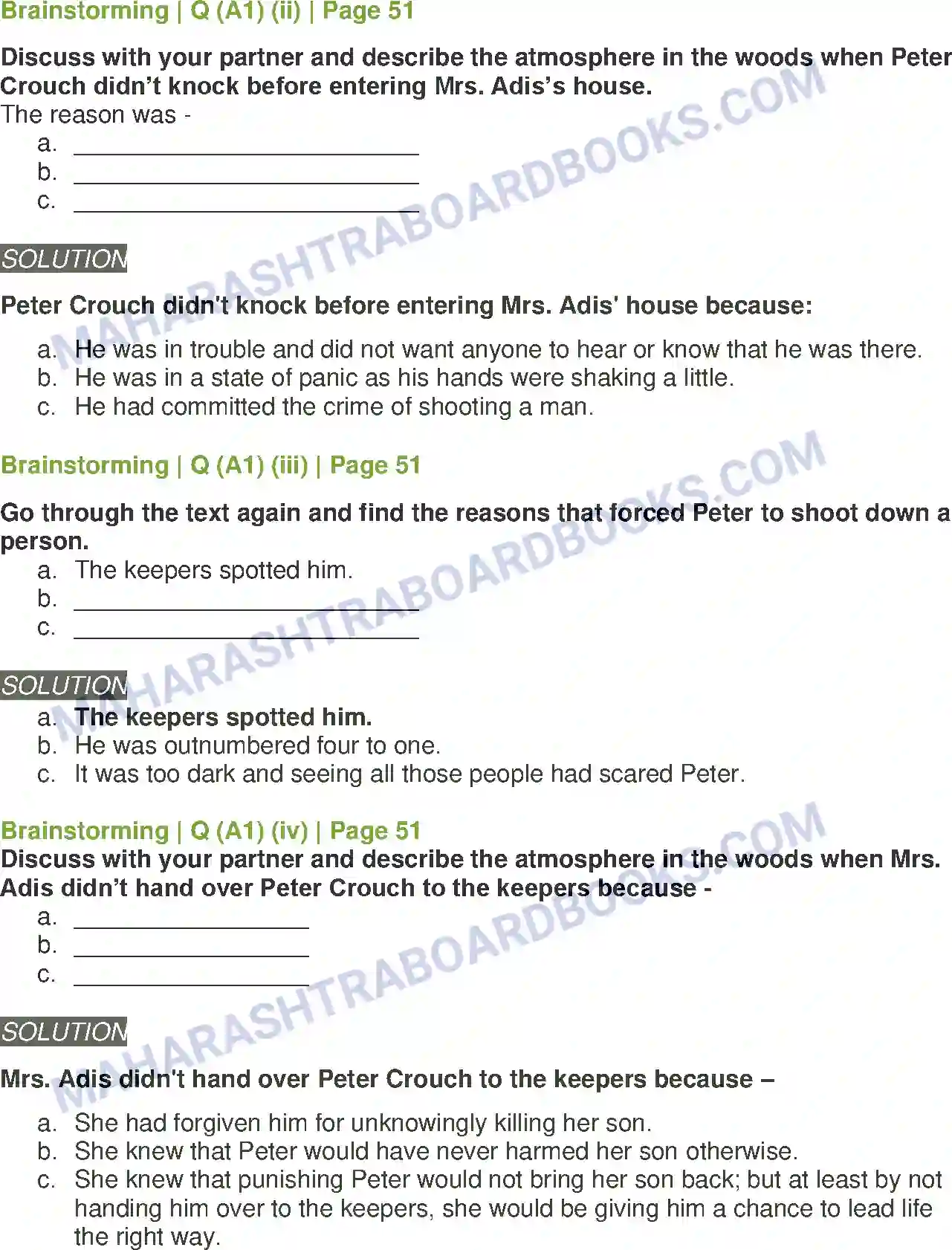 Maharashtra Board Solution Class-11 English Mrs. Adis Image 3