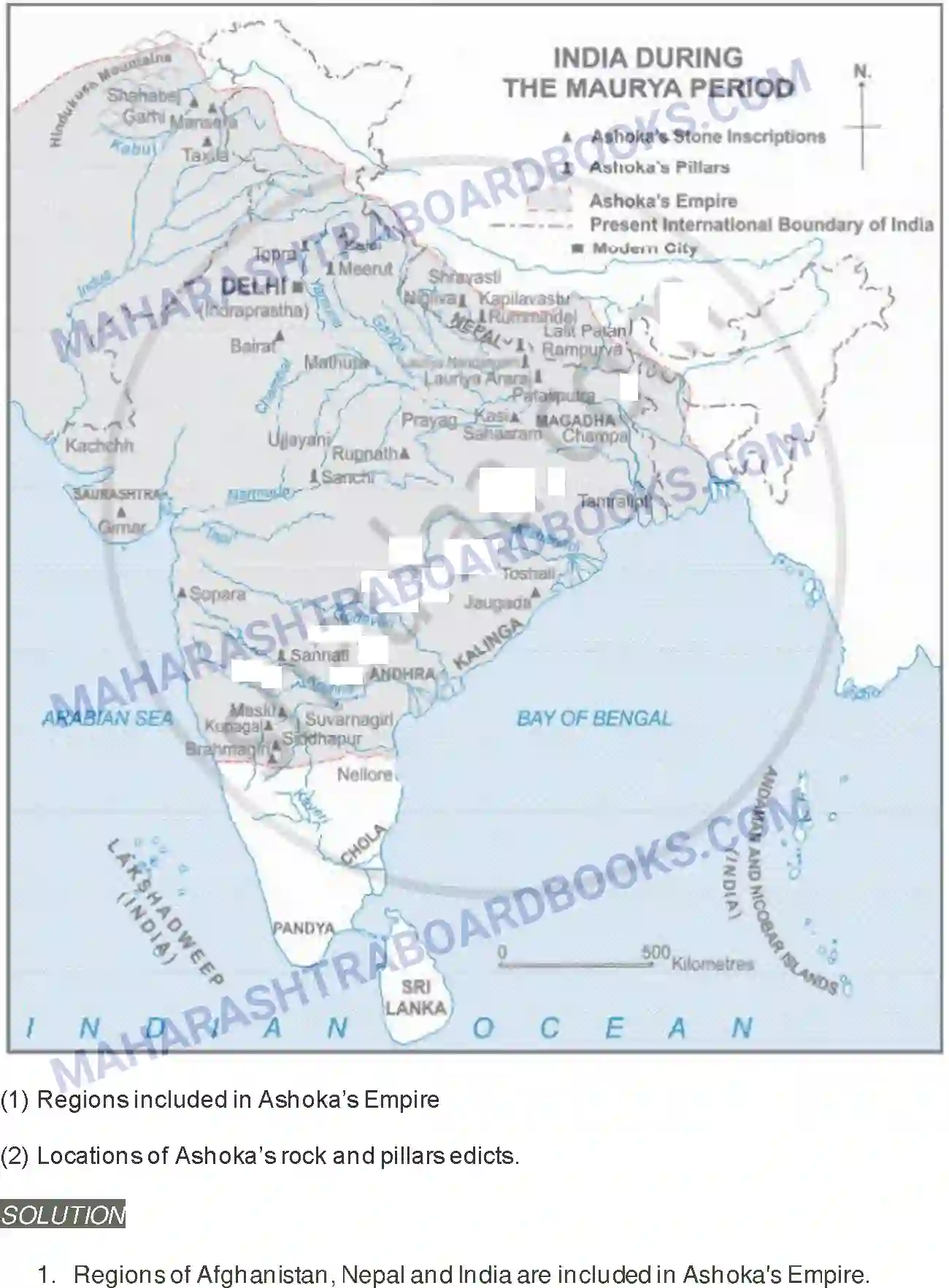 Maharashtra Board Solution Class-11 History India during Mauryan period Image 5